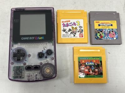 Nintendo CGB-001 GAME BOY COLOR 任天堂 ゲームボーイカラー クリア カセット付き