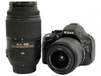 Nikon D5100 18-55mm 55-300mm デジタル一眼レフカメラ ズームレンズ 2個付き ニコン