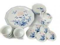 Noritake 乃りたけ 花づくし 東海銀行 40周年記念 大皿 蓋付き煎茶 土瓶 食器 セット ノリタケ