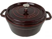 STAUB LA COCOTTE 24cm ホーロー鍋 グレナディンレッド ストウブ ココット