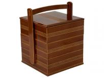 飛騨春慶 手提げ 三段重箱 弁当箱 漆器 伝統工芸品 和食器