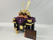 秀月 金箔押 兜飾り 骨董 美術品 五月人形 端午の節句