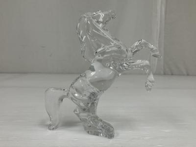 Baccarat バカラ いななく馬 クリスタルガラス オブジェ 跳ね馬