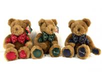 Harrods ハロッズ Teddy Bear テディベア 30cm 1997年 CHRISTMAS BEAR クリスマスベアー 3体セット