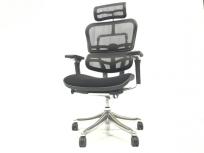Ergohuman エルゴヒューマン EHP-HAM KM-11 ワークチェア オフィスチェア ブラック ヘッドレスト付 椅子 家具 大型の買取