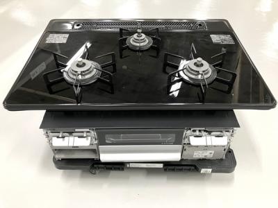 ガスコンロ ハーマン製（HARMAN）DW32T7WT （ファミ） 3口ガラストップ75cm