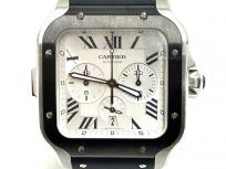 Cartier サントスドゥカルティエ クロノグラフ XL WSSA0017 メンズ 時計 シルバー文字盤の買取