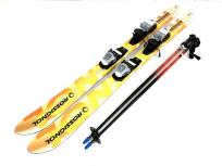 ROSSIGNOL DEUXIEME FLASH スキー板 138cm SCOTT USA ALPINE ストック ロシニョール