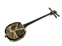 沖縄 三線 南風原型 蛇柄 フェーバル 和楽器 弦楽器