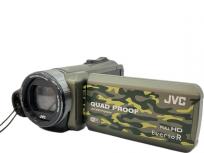 JVC GZ-RX600-G ビデオカメラ 2016年製 内蔵メモリー64GB フルハイビジョンメモリームービー カモフラージュ