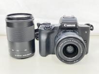 Canon キャノン EOS Kiss M2 ZOOM EF-M 15-45mm 3.5-6.3/55-200mm 4.5-6.3ダブルズームキット ケース付きの買取