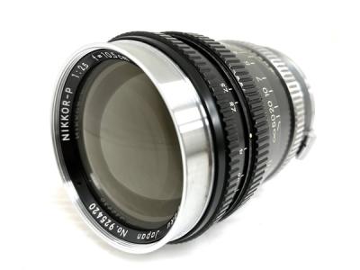 Nikon ニコン NIKKOR-P 1:2.5 f=10.5cm カメラレンズ フード つき