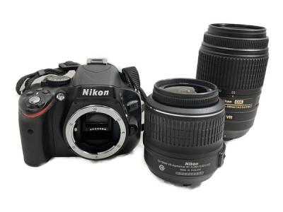 Nikon D5100 18-55mm 55-300mm デジタル一眼レフカメラ ズームレンズ 2個付き ニコン