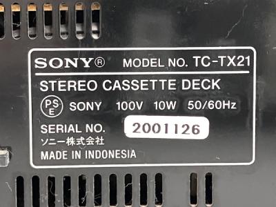 【美品☆動作良好】SONY ステレオカセットデッキ TC-TX21SONYTC-TX21