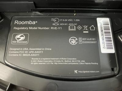 簡易清掃済みiROBOT  Roomba 本体　RVE-Y1 Regulatory