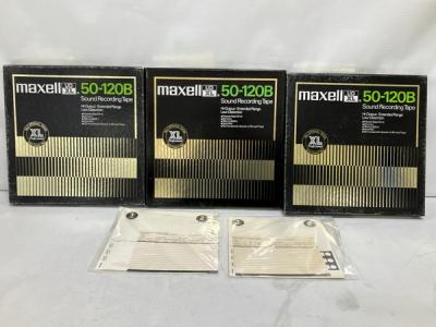 maxell マクセル UDXL 50-120B オープンリールテープ3本セットAUDIO