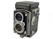 ROLLEIFLEX SYNCHRO COMPUR 二眼レフ フィルム カメラ Tessar 1:3.5 f75mm レンズ付き ローライフレックス