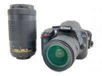 Nikon D3400 ダブルズームキット 18-55mm 70-300mm VR デジタル 一眼カメラ 撮影 ニコンの買取