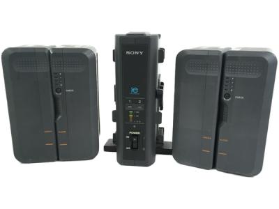 SONY BC-L50 BP-L90A ×3 2連式 Vマウント バッテリーチャージャー ビデオカメラ用 通電確認済み