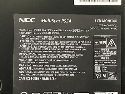 【値下げ】 NEC LCD-P554(モニタ、ディスプレイ)の新品/中古販売 1957964 | 24インチ～