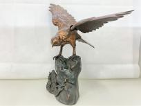 鳥 銅像 置物 飾り 工芸 インテリア アンティーク