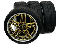 引取限定NITTO NT555G2 235/35R20 Amistad REIHEN ホイール 4本セット ライエン アミスタッド