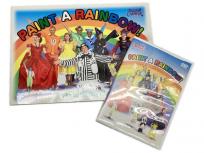 ワールド ファミリー PAINT A RAINBOW ENGLISH CARNIVAL ペイント ア レインボー ブック DVD セット 英語 教材