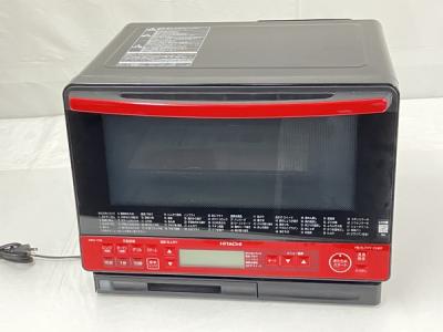 HITACHI 日立 MRO-TS8 2017年製 ヘルシーシェフ レッド 電子レンジ オーブンレンジ