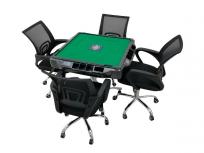 引取限定AMOS JP-EXカラー JP-EX COLOR 折りたたみ式 全自動麻雀卓 椅子4脚セットの買取