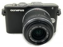 OLYMPUS ミラーレス一眼 PEN Lite E-PL3 ボディ 14-42mm F3.5-5.6 レンズキット カメラ 訳有の買取