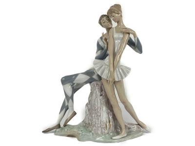 LLADRO リヤドロ 道化師とバレリーナ 陶器 人形(工芸品)の新品