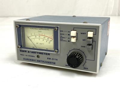 KURANISHI RW-211A SWR &amp; WATTMETER RW-211A パワー計 1.8~1300MHz クラニシ 通過形電力計 アマチュア無線機