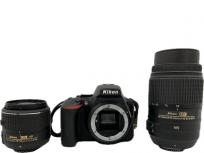 Nikon D5500 ダブルズームキット 一眼レフ デジタル カメラ 18-55mm F3.5-5.6G 55-300mm F4.5-5.6G レンズ ニコン