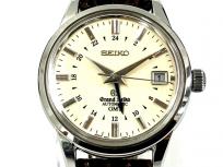グランドセイコー GMT SBGM021 / 9S66-00A0 自動巻き アイボリー文字盤 革ベルト メンズ 腕時計 SEIKO GS ウォッチの買取