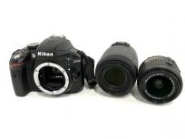 動作Nikon ニコン D3300 ダブルズームキット 18-55mm 1:3.5-5.6/55-200mm f4-5.6G カメラの買取