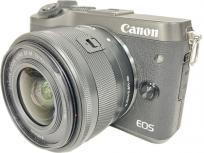 動作Canon EOS M6 ミラーレスカメラ EF-M 55-200mm 15-45mm レンズ ダブルズームキット キャノン 訳ありの買取