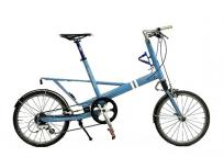 引取限定 動作 Bridgestone × Moulton BSMR9 カームブルー 外装9段 17型 サスペンション 小径車 自転車の買取