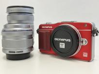 OLYMPUS PEN mini E-PM2 ミラーレス 一眼レフ カメラ 14-42mm 40-150mm レンズ ダブルズームキット オリンパスの買取