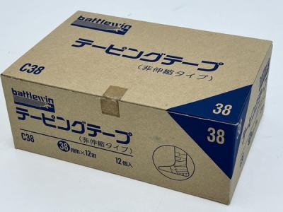 5.ニチバン battlewin C38 テーピングテープ 非伸縮タイプ 38mm×12m 12個入り