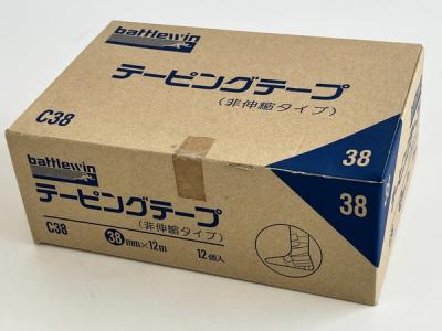 5.ニチバン battlewin C38 テーピングテープ 非伸縮タイプ 38mm×12m 12個入り