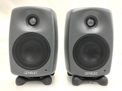 Genelec 8020D ペア DTM DAW モニター スピーカー ホワイト パワード スタンド付き オーディオ
