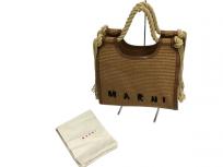 MARNI ブラウン ロープハンドル MARCEL サマーバッグ