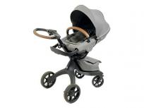 動作 STOKKE XPLORY X ベビーカー ストローラー キャリーコット セット 2017年製 グレー 大型