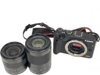 動作Canon EOS M3 EF-M 18-55mm 1:3.5-5.6 キャノン ミラーレス一眼レフカメラ ダブルズームキットの買取