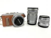 動作OLYMPUS PEN オリンパス E-PL8 ミラーレス 一眼レフカメラ 14-42mm 25mm 40-150mm レンズキットの買取