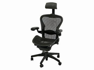 HermanMiller ハーマンミラー アーロンチェア AE123AWB BK オフィス 家具 訳あり