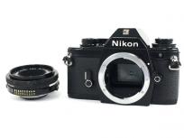 動作Nikon EM Nippon Kougaku GN Auto NIKKOR 1:2.8 f=45mm レンズ セット フィルムカメラ