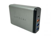 動作Satechi 75W デュアル Type-C PD トラベルチャージャー 2 USB-C PD &amp; 2 USB 3.0 急速充電 PSE認証