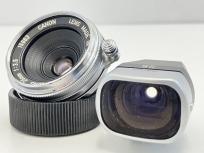 動作Canon LENS 25mm f3.5 Lマウント MF 一眼カメラレンズ ファインダー付きの買取