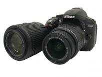 動作Nikon D5300 AF-S DX 18-55mm 3.5-5.6 G VR II 55-200mm 4-5.6 G ED VR II ダブル ズームキット ニコンの買取